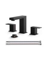 Black 8in Widespread Bathroom Faucet 3 Hole Sink Vanity Faucet Dual Hand... - $720.44 MXN