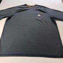 Carhartt Relaxed Fit 100393-412 Men's Gray Cotton Blend T-Shirt Size 2XL Tall image 9
