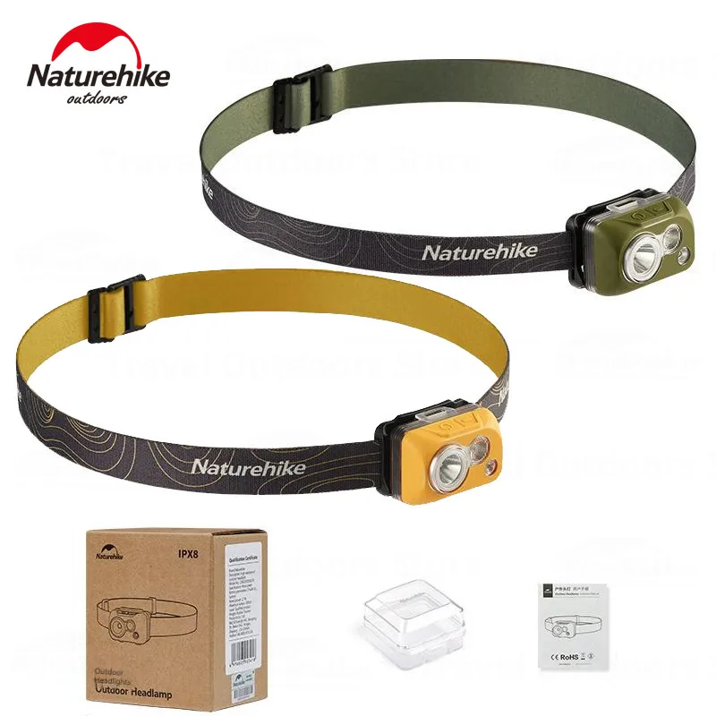 Naturehike LED Headlamp Waterproof Headlight Camping Lamp SOS Flashing Light - £29.29 GBP