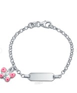 Personalized Girls&#39; 5&quot; Sterling Silver ID Bracelet Monogrammed &quot;Granny&quot; - $889.08 MXN