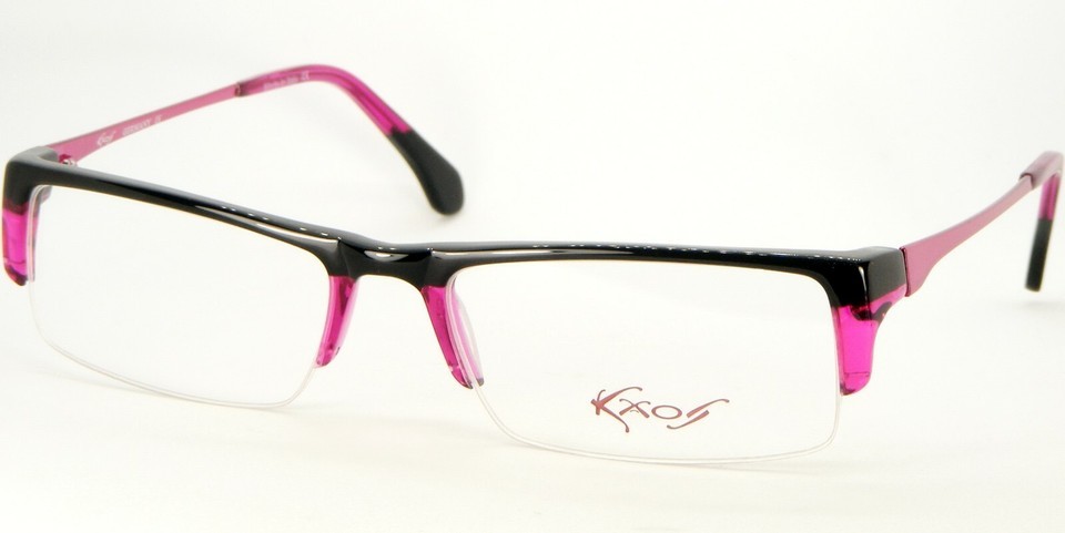 NEW KAOS 106 1 BLACK /PINK EYEGLASSES GLASSES PLASTIC FRAME 52-18-136mm ... - $77.40