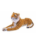 Giant Plush Tiger Soft &amp; Cuddly Life-Like Details (Body About 47 IN, Tai... - £181.58 GBP
