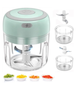 Mini Food Chopper Electric USB Rechargeable Onion Garlic Kitchen Processor - $749.36 MXN