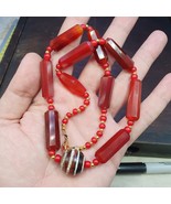 Himalayan indo tibetan central asian etched agate beads decorated beads ... - €75,20 EUR