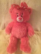Mothers Day Disney Build A Bear Minnie Mouse plush pink 17 in polka dot  - £15.50 GBP