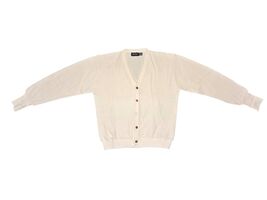 VTG Par Four Men&#39;s Sportswear Cardigan Oversized Sweater Off White Grand... - $27.44