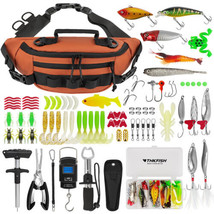 THKFISH 85Pcs Fishing Tool Kit, Fishing Tackle Box with Tackle Sling Bag... - $140.36