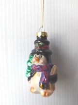 Christopher Radko Vintage Mercury Glass Penguin Colorful Christmas Ornam... - $49.88