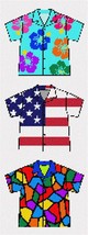 Pepita Needlepoint kit: More Wacky Shirts, 7&quot; x 19&quot; - £76.92 GBP+