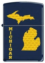Zippo Lighter - State of Michigan Blue Matte - 851117 - £26.48 GBP