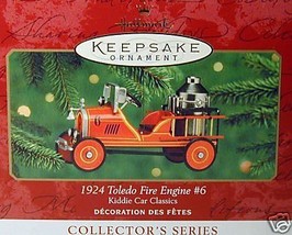 Hallmark Keepsake Ornament - Kiddie Car Classics - 1924 Toledo Fire Engine #6 (2 - £7.55 GBP