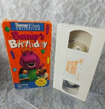 Barneys Birthday VHS Video Tape Lyons Purple Dinosaur Dino 1992 Kids Sho... - $9.85