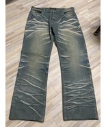 Material Adworks Jeans Men Size 38 Straight Leg Denim Blue Distressed Fa... - $23.41 CAD