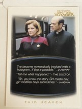 Quotable Star Trek Voyager Trading Card #70 Kate Mulgrew Robert Picardo - £1.54 GBP