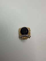 Vintage Gold Blue Enamel CHORUS Lapel Pin 1.5cm - £15.48 GBP