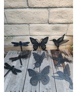 Set of 3, Insect Silhouette Metal Cut Out, Wall/Fence Decor, CHOOSE Style - £14.89 GBP