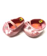 Build A Bear Pink Satin With Silver Heart Jewel High Heeled Shoes - $20.22 CAD