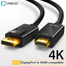 High-Quality 4K DisplayPort to HDMI-Compatible Video and Audio Cable - DP Displa - £6.98 GBP+