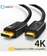 High-Quality 4K DisplayPort to HDMI-Compatible Video and Audio Cable - D... - £6.94 GBP+