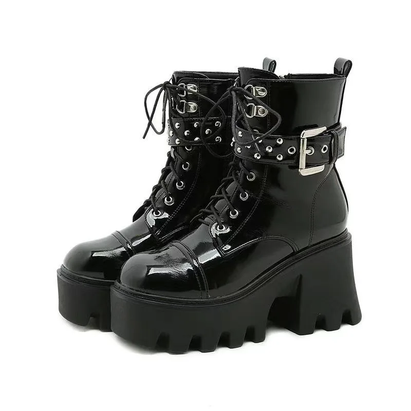  Design  Boots INS Hot Sale Cool Cosplay Puck Women Ankle Boots  Platform Wees S - £245.06 GBP