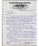 1912 ELLIOTT MACHINE COMPANY Grand Rapids MI Antique Letterhead Correspo... - £9.40 GBP