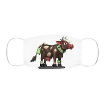 Dark Brown Cow Snug-Fit Polyester Face Mask - £11.19 GBP