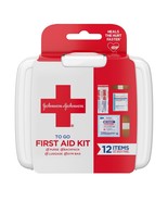 J&amp;J Red Cross First Aid To Go Mini Portable Emergency Wound Care Travel ... - $6.49