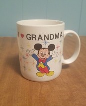 I Love Grandma Walt Disney World Coffee Cup Mug Mickey Mouse Cinderella Castle - £5.29 GBP