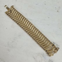 Vintage Mid Century STATEMENT Link Bracelet 7.5 Inch - $16.83