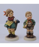 Vintage Goebel Hummel Figurines West Germany #377 &quot;Bashful&quot; #97 &quot;Trumpet... - $39.19