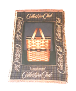 Longaberger Collectors Club Tapestry Blanket Afghan Throw 1999 Made in USA - $46.74