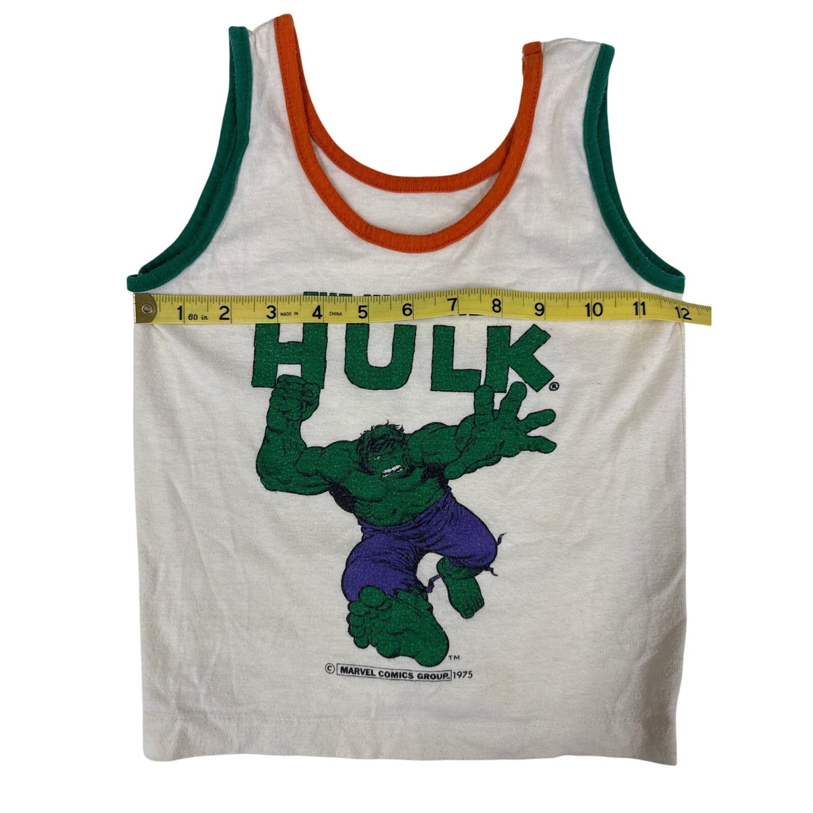 Vintage 1975 Incredible Hulk Marvel Superhero tank top little boys 4-6 Item image 4