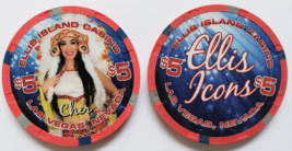 Ellis Island Casino Ellis Icons Cher (impersonator) Las Vegas NV $5 Chip - £8.61 GBP