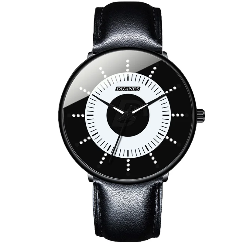 Minimalist Mens Fashion Black Classic Watches Luxury Men Business Casual... - £11.60 GBP