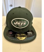 New Era 59Fifty NFL Men&#39;s Cap New York Jets Green White On Field Fitted ... - £23.45 GBP