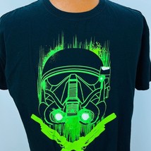 Star Wars Rise Of Skywalker StormTrooper Helmet T Shirt XL Crossed Laser... - $18.74