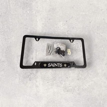 New Orleans Saints Black License Plate Frame New w/Hardware Black &amp; Grey... - $268.95 MXN