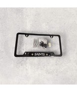 New Orleans Saints Black License Plate Frame New w/Hardware Black &amp; Grey... - $13.97