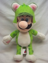 Super Mario Bros. 3D Luigi In Green Neko Cat Suit 12&quot; Plush Stuffed Animal Toy - £15.64 GBP