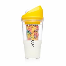 The CrunchCup XL - A Portable Cereal Cup  -  Yellow - £19.43 GBP
