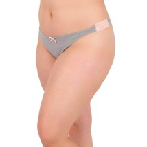 Undersummers Lux Cotton Thong Heather Gray - $25.00