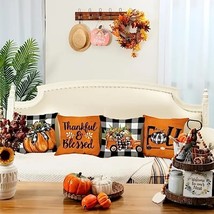 Fall Decorative Throw Pillow Covers Set - £17.40 GBP