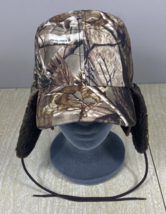 RealTree Edge Guide Series Trapper Hunting Hat Boys Camo Fleece Lined - £14.67 GBP