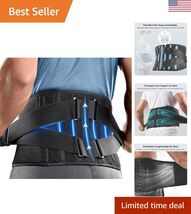 Air Mesh Back Brace for Men Women Lower Back Pain Relief with 7 Stays, A... - $47.50