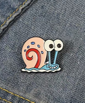 Gary The Snail Lapel Pin SpongeBob SquarePants Cartoon, New Enamel Pin - £4.70 GBP