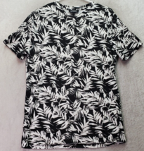 Express T Shirt Men Size Medium Black White Floral Cotton Short Sleeve C... - $16.66