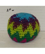 Multicolored Crochet Assorted Geometric Pattern Hacky Ball Foot Bag Kick... - $187.21 MXN