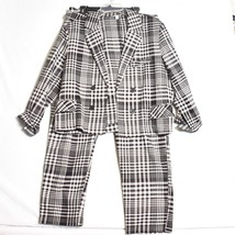 Cato Women&#39;s Plaid Pantsuit Black &amp; White Size XL - $33.19