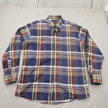 Boston Traders 100% Cotton Flannel Long Sleeve Button Up Shirt Mens Size... - £14.85 GBP