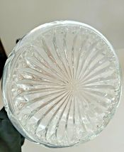 LEAD CRYSTAL PITCHER WITH SILVER PLATE LID AND HANDLE VINTAGE  image 8
